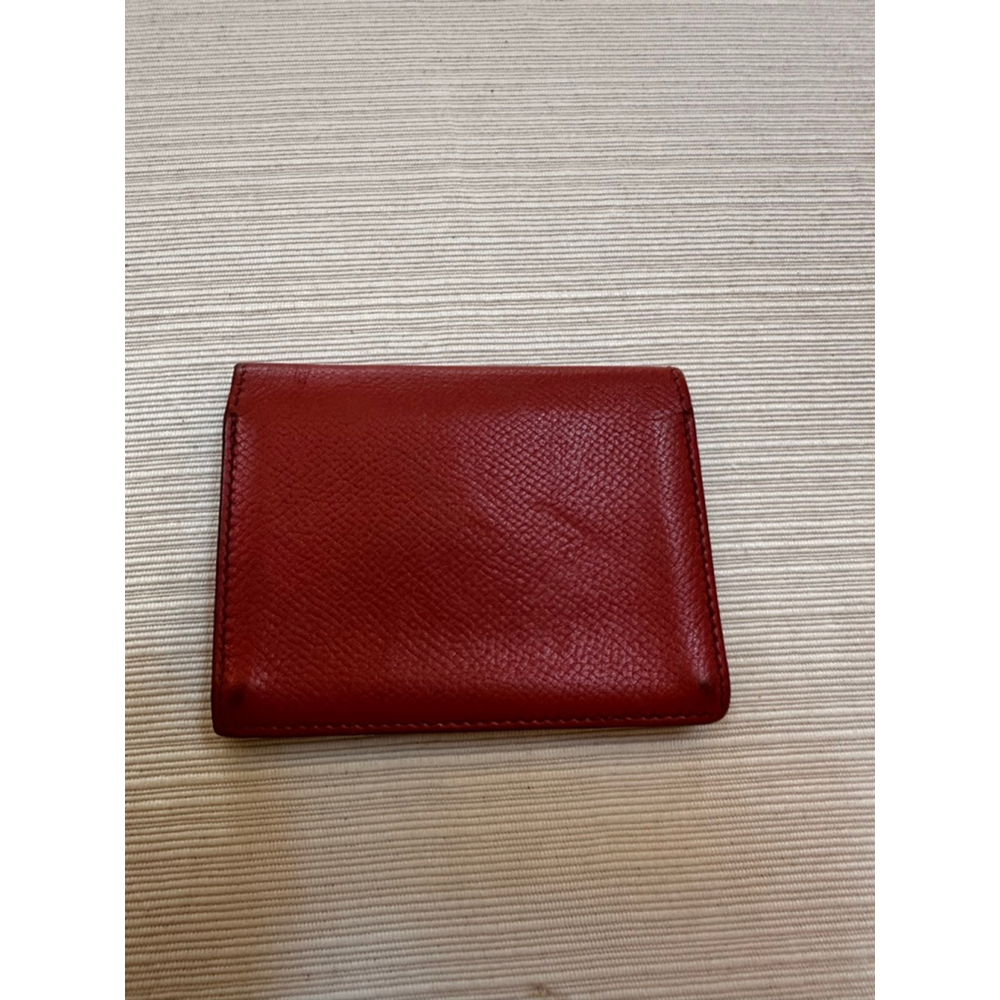 Hermès Terra Cotta Leather Card Holder Wallet - Picture 3 of 11